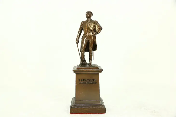 Bronze Vintage Sculpture of the Marquis de Lafayette