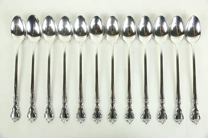 Easterling American Classic Sterling Silver Set of 12 Iced Tea Spoons