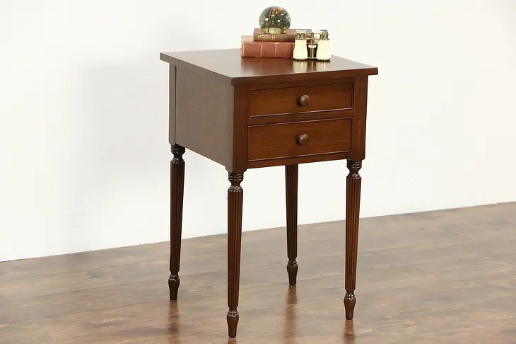 Drexel Signed Vintage Mahogany Traditional Nightstand or End Table