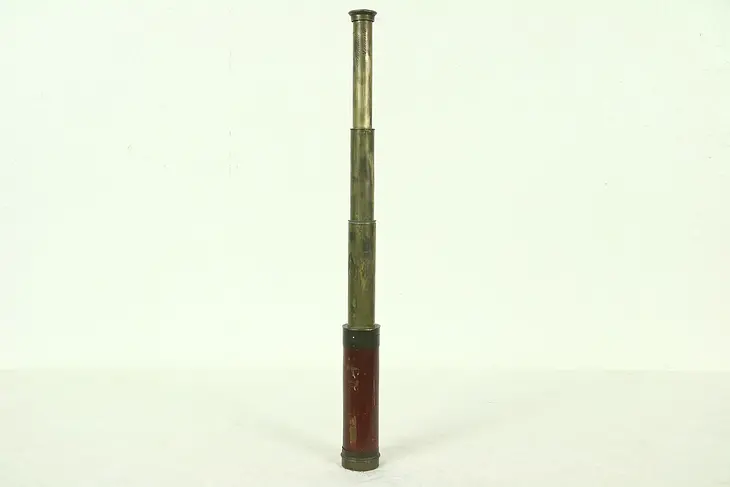 Spy Glass or Telescope, 1800's Antique Signed Ronchetti, Manchester, England