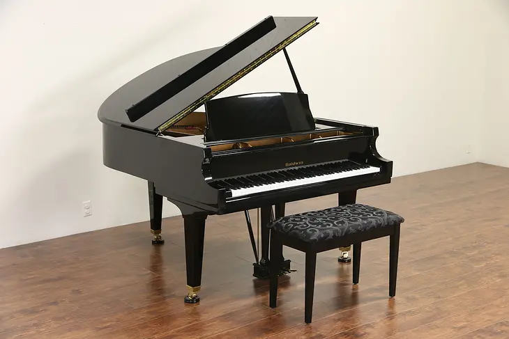 Baldwin 2000 Artist Grand Piano, Polished Ebony 5' 2" Model M1 & Bench