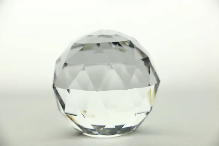 Crystal Made in Western Germany Faceted Paperweight