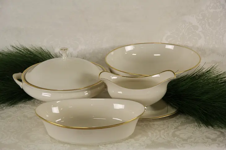 Lenox Mansfield & Eternal Group of 4 Serving Pieces