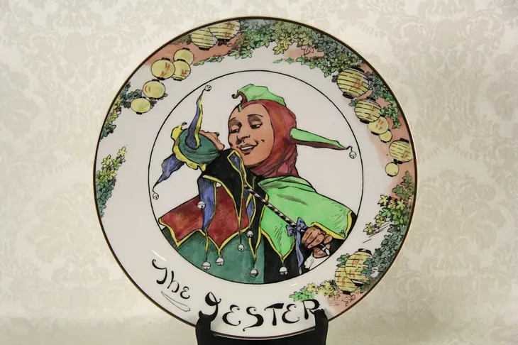 Jester Plate by Royal Doulton, England