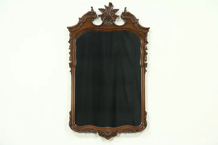 Carved Vintage Wall Mirror, Romweber of Indiana