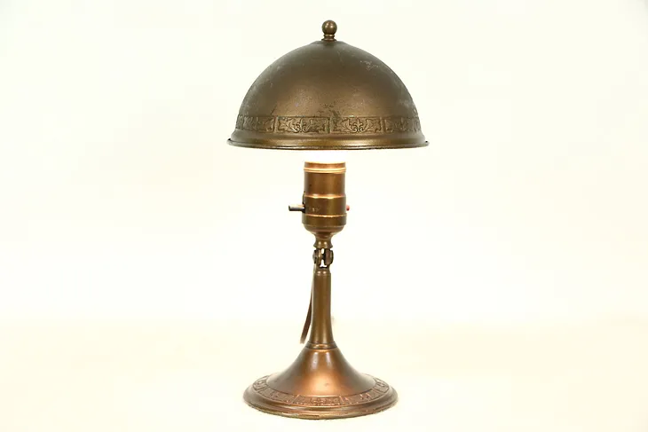 Greist Copper Pat. 1925 Antique Wall Sconce, Lamp or Clamp Light
