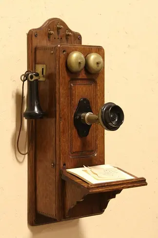 Oak Antique Country Wall Phone Case for Chargers, Phone or Hidden Stash