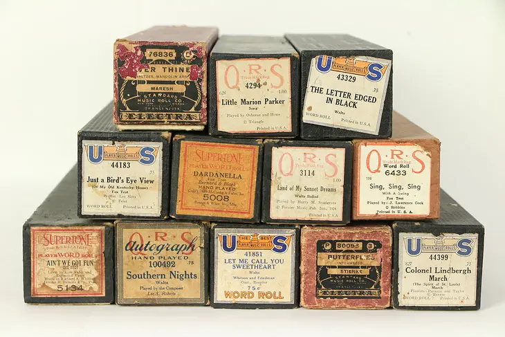 Player Piano 12 Rolls, Let Me Call You Sweetheart, etc #29480