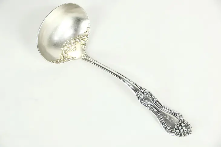 Gravy or Sauce Antique Silverplate Ladle, Signed Rogers, Pat. 1899