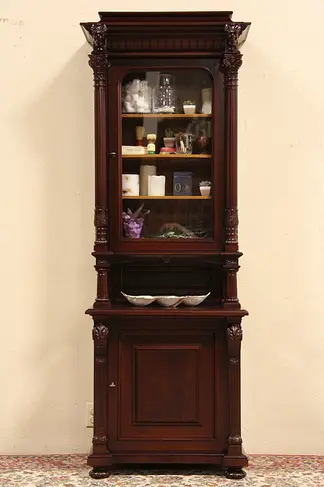 Doctor's Scandinavian Antique 1895 Medical Cabinet
