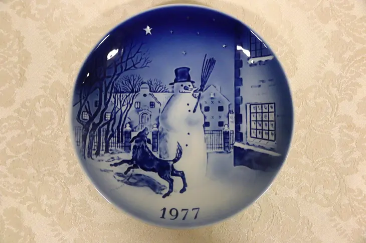 1977 Desiree Denmark Christmas Plate, Hans Christian AndersenÃ¢â¬â¢s The Snow Man