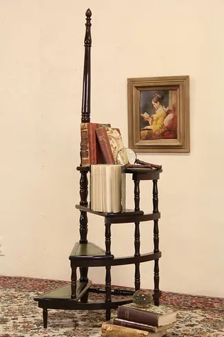 Library Vintage Mahogany Bookcase Step Set