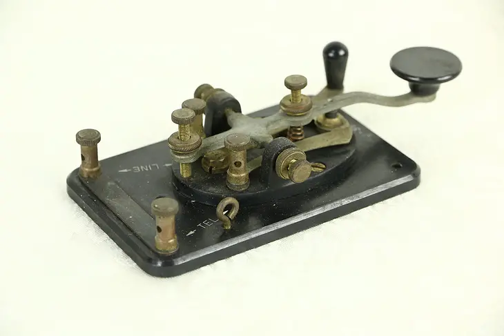 Telegraph Key, 1900's Bakelite & Brass Antique