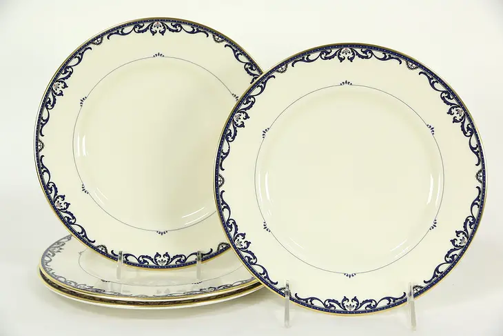 Lenox Liberty Pattern Set of Four Salad Plates, Hand Painted