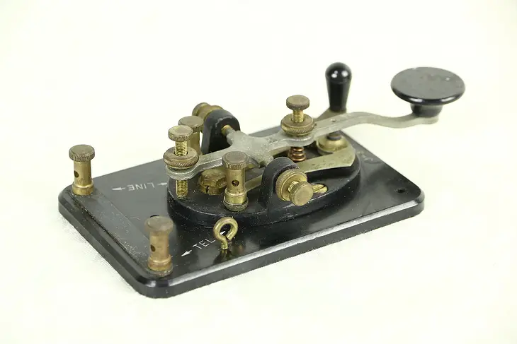 Telegraph Key, 1900's Bakelite & Brass Antique