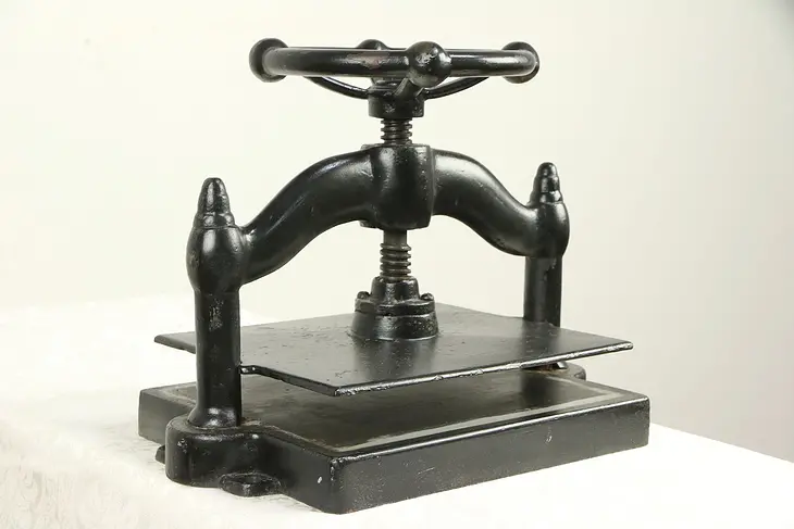 Victorian Antique Cast Iron Bookbinder Book Press #29889