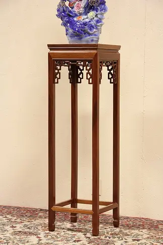 Chinese Rosewood Pedestal for Sculpture or Plant