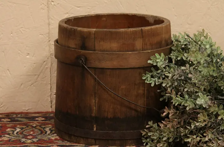 Country Pine Firkin or Sugar Bucket
