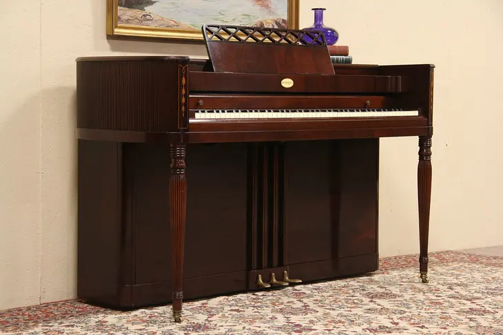 Krakauer NY Regency Style 1940 Mahogany Piano