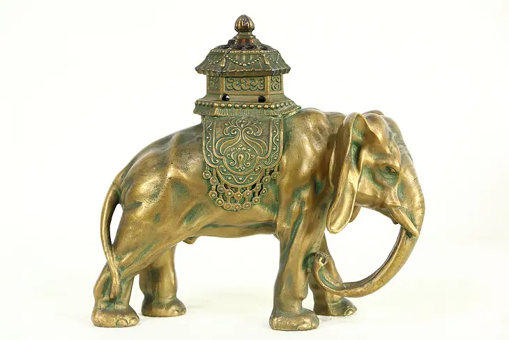 Elephant Sculpture 1920's Incense Burner