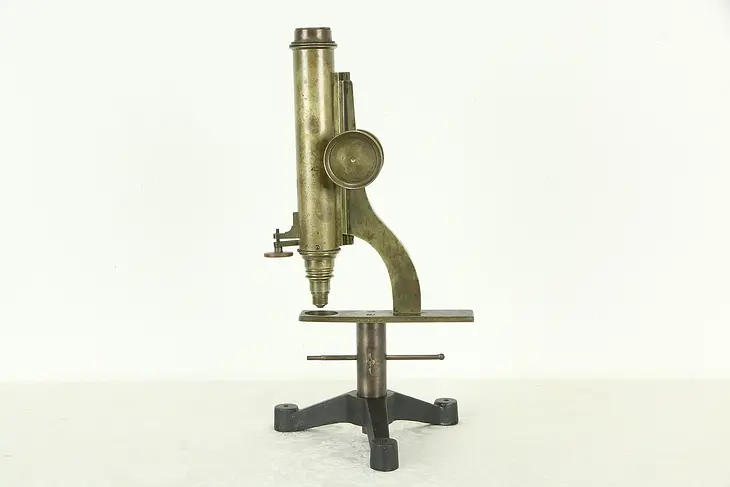 Victorian Antique Brass Microscope #33272
