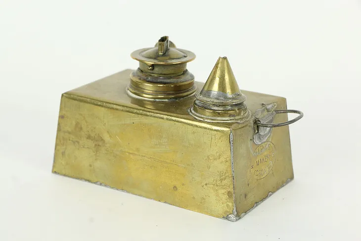 Brass Antique Oil Lamp Piper Toronto #34162