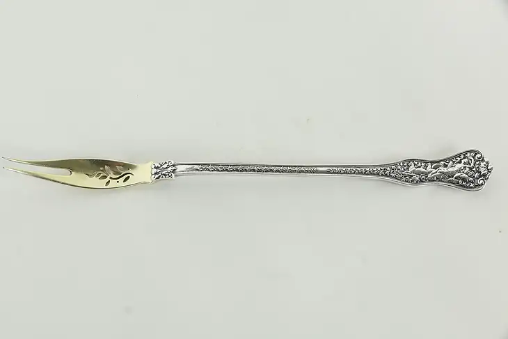 Tiffany Olympian Sterling Silver Olive Fork Diana the Huntress, Pat. 1878 #34676