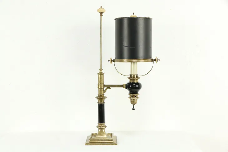 Traditional Black & Brass Vintage Desk Lamp, 3 Way Socket #33962