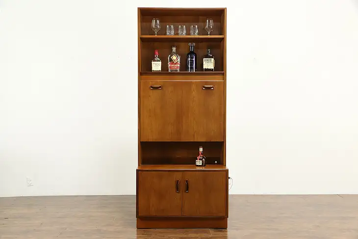 Midcentury Modern Teak 1960 Vintage Bar Cabinet or Server, GPlan #35124