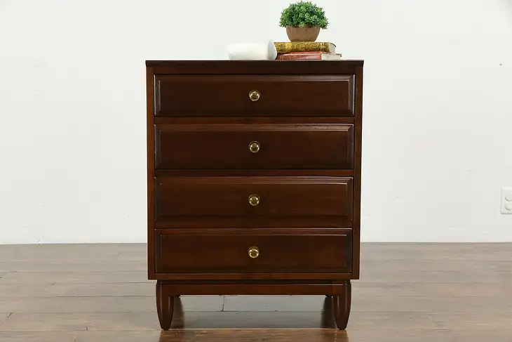 Midcentury Modern 1960 Vintage Cherry Chest or Dresser, Willett #35381