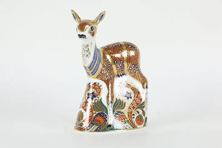 Old Imari Deer Figurine, English Royal Crown Derby #36554