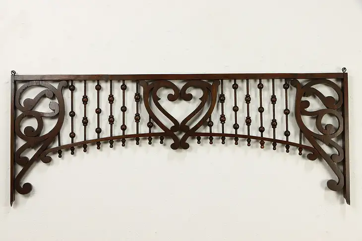 Victorian Oak Antique Farmhouse Fretwork Architectural Fragment #34937