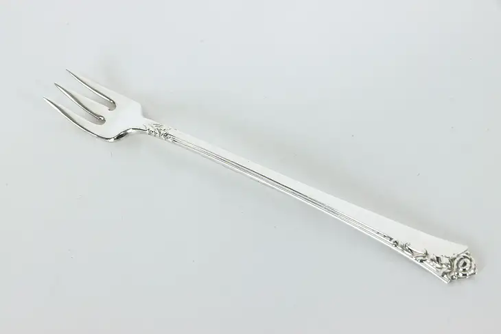 Sterling Silver Heirloom Damask Rose Lemon Fork 5.5" #37192