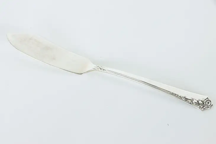 Sterling Silver Heirloom Damask Rose Master Butter Knife 7" #37195