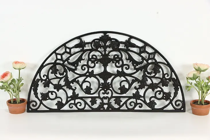 Victorian Design 29" Vintage Iron Arched Grill #37484