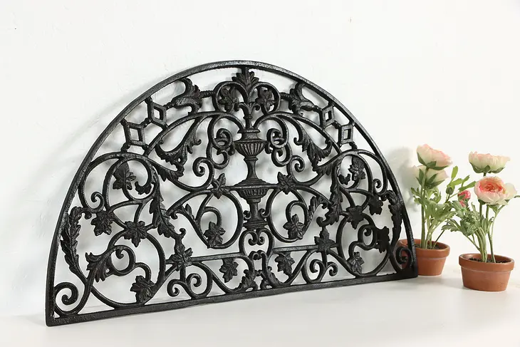Victorian Design 29" Vintage Iron Arched Grill #37485