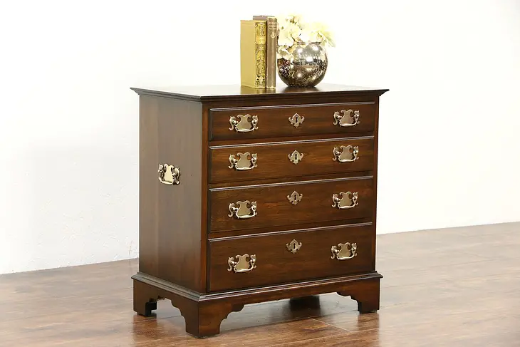 Traditional Cherry Small Chairside, Silver Chest, Nightstand Pennsylvania House