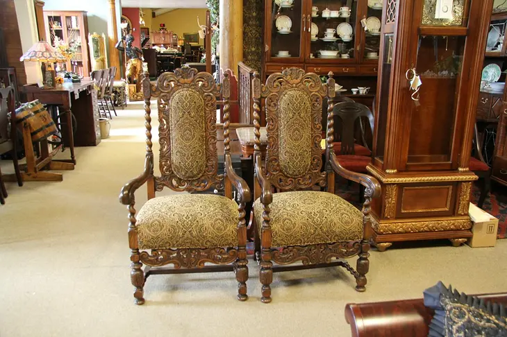 Pair of Throne Chairs
