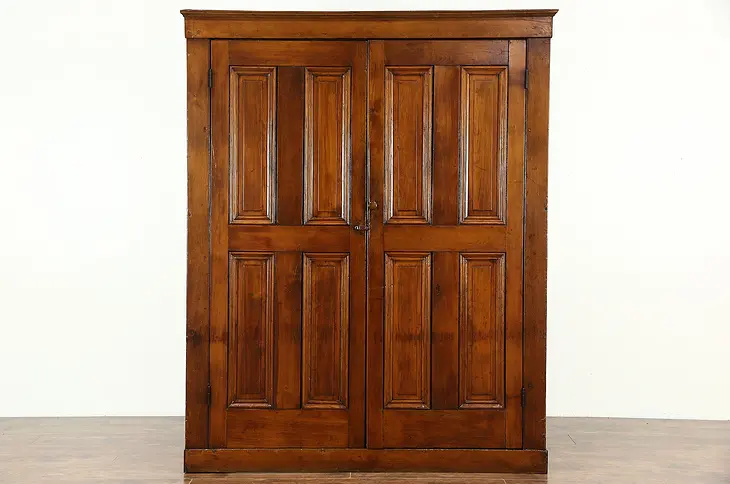Country Pine 1870 Antique Pantry Cupboard