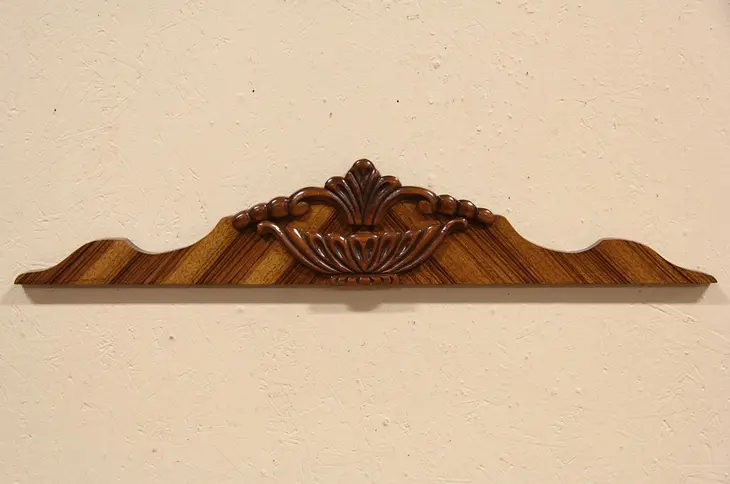 Art Deco 1935 Architectural Salvage Carved Crest