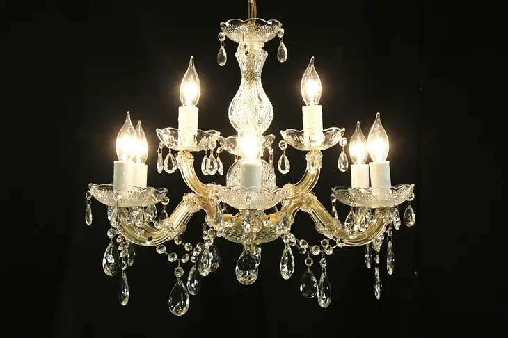 Maria Theresa 9 Candle Vintage Crystal Chandelier