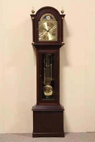 Danish Royal Mahogany Tall Case or Grandmother Clock