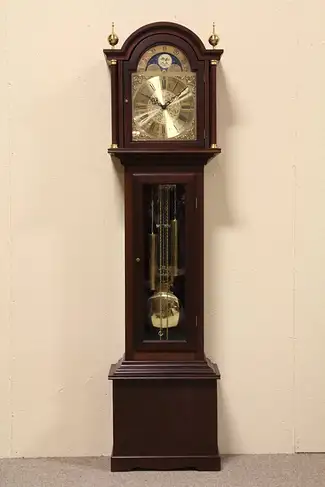 Danish Royal Mahogany Tall Case or Grandmother Clock