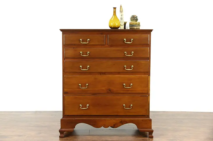 Cherry 1790 Antique New England Tall Chest or Dresser