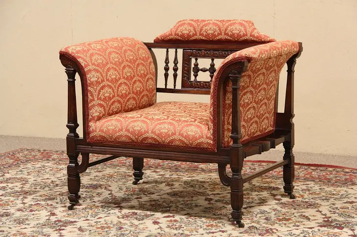 Victorian Eastlake 1890 Antique Parlor Chair