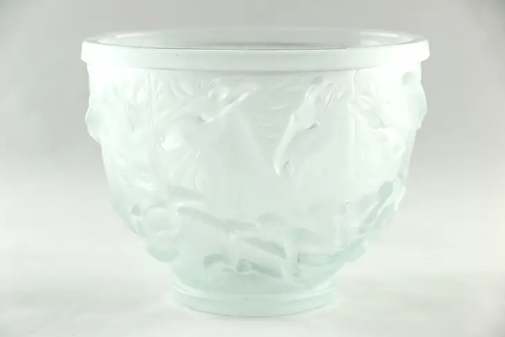 Crystal Etched Wild Horses Bowl