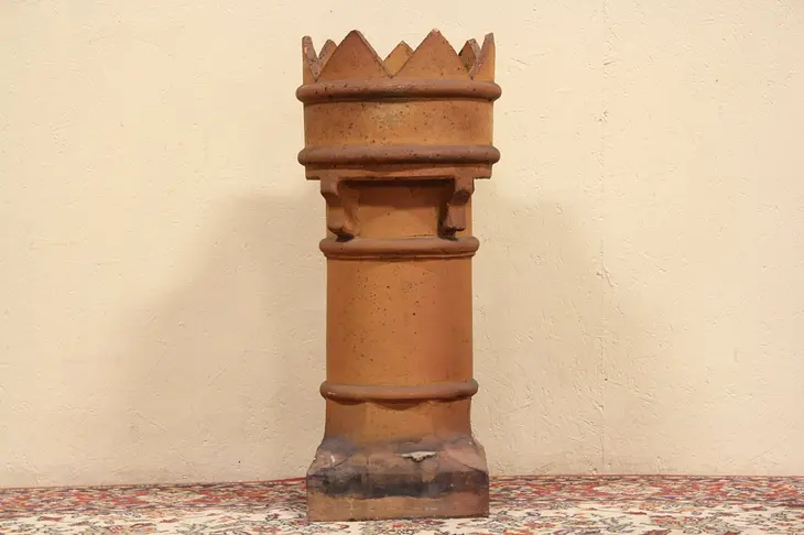 Victorian 1870's Architectural Salvage Chimney Pot for Garden Ornament
