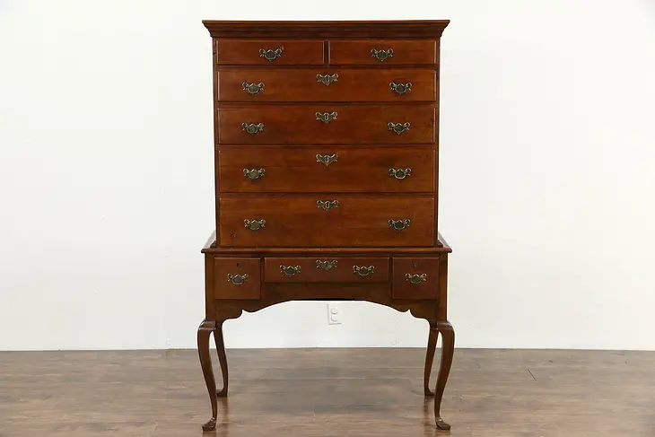 Georgian Antique 1760's Highboy or Tall Chest on Chest