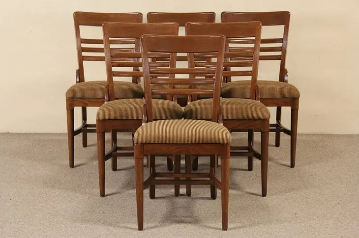 Jasper Midcentury Modern Oak Set of Vintage 1960's Dining or Conference Chairs