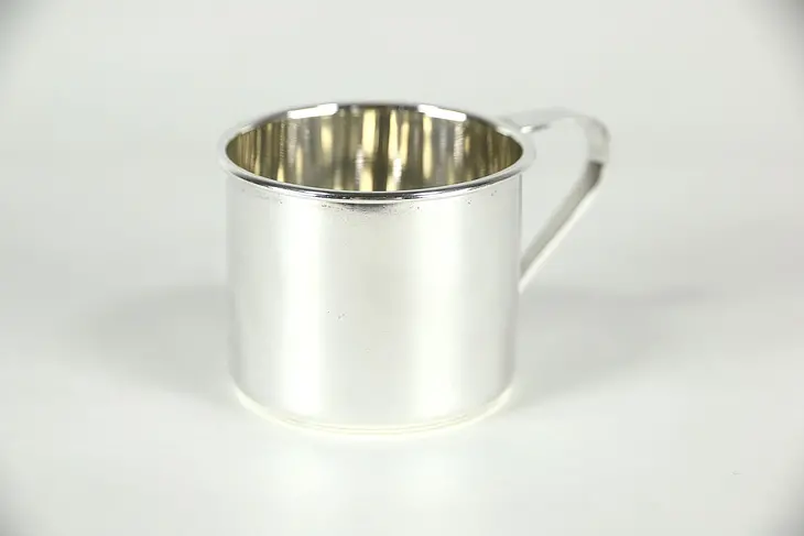 International Sterling Silver Signed Baby Cup or Miniature Mug